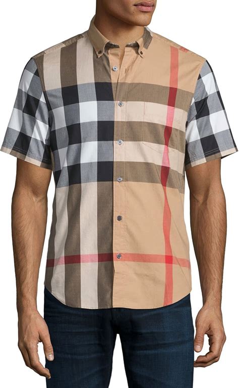 burberry mens casual shirts|authentic Burberry shirt.